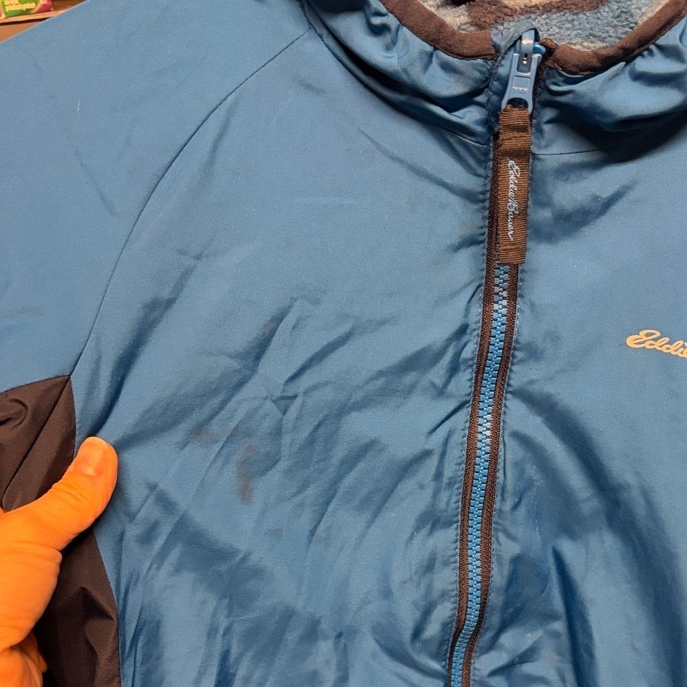Eddie Bauer Youth Reversible Hoodie Jacket | EUC | Sz L-XL - Picture 5 of 5